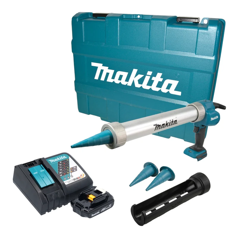 Makita DCG 180 RY1XK Akku Kartuschenpistole 18 V 300 / 600 ml + 1x Akku 1,5 Ah + Ladegerät + Koffer