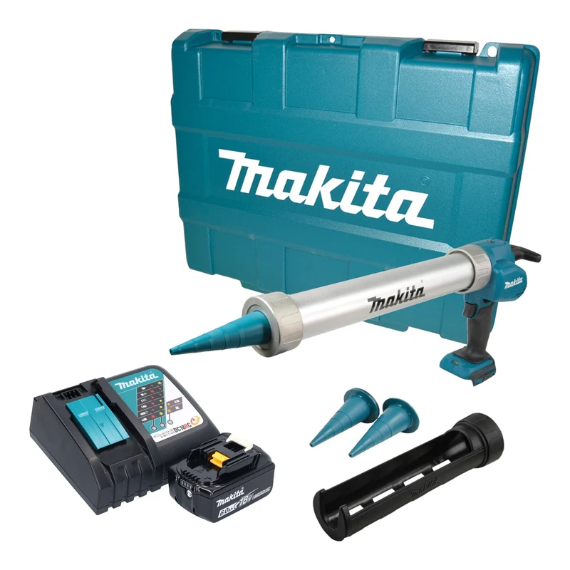 Makita DCG 180 RG1XK Akku Kartuschenpistole 18 V 300 / 600 ml + 1x Akku 6,0 Ah + Ladegerät + Koffer