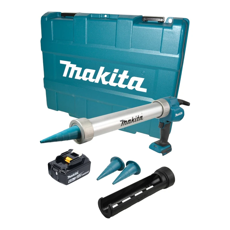 Makita DCG 180 G1XK Akku Kartuschenpistole 18 V 300 / 600 ml + 1x Akku 6,0 Ah + Koffer - ohne Ladegerät