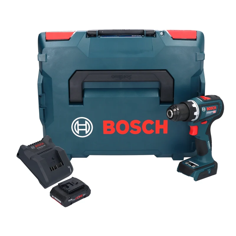 Bosch GSR 18V-90 C Professional Akku Bohrschrauber 18 V 64 Nm Brushless + 1x ProCORE Akku 4,0 Ah + Ladegerät + L-Boxx