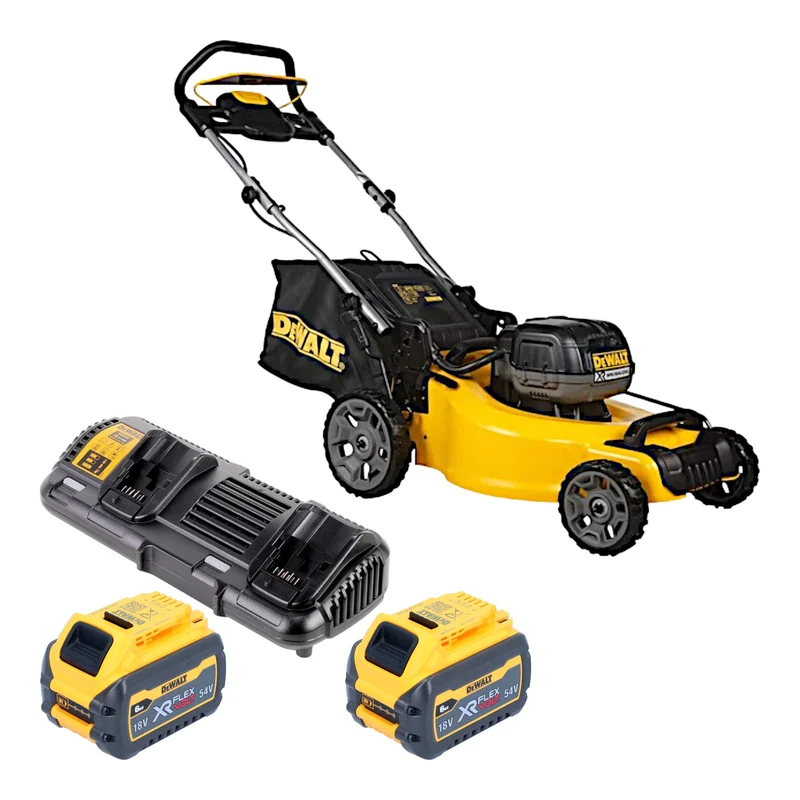 DeWalt DCMW 564 T2 Akku Rasenmäher 36 V ( 2x 18 V ) 48 cm Brushless + 2x FlexVolt Akku 6,0 Ah + Ladegerät