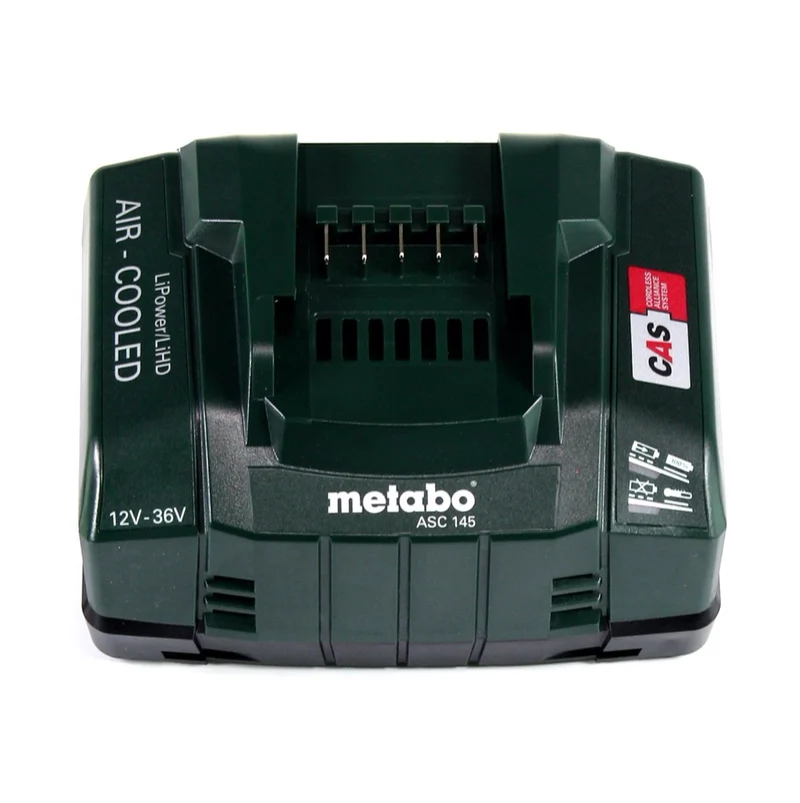 Metabo 18 V Basis Set 2x Akku 10,0 Ah LIHD + ASC 145 Ladegerät CAS System