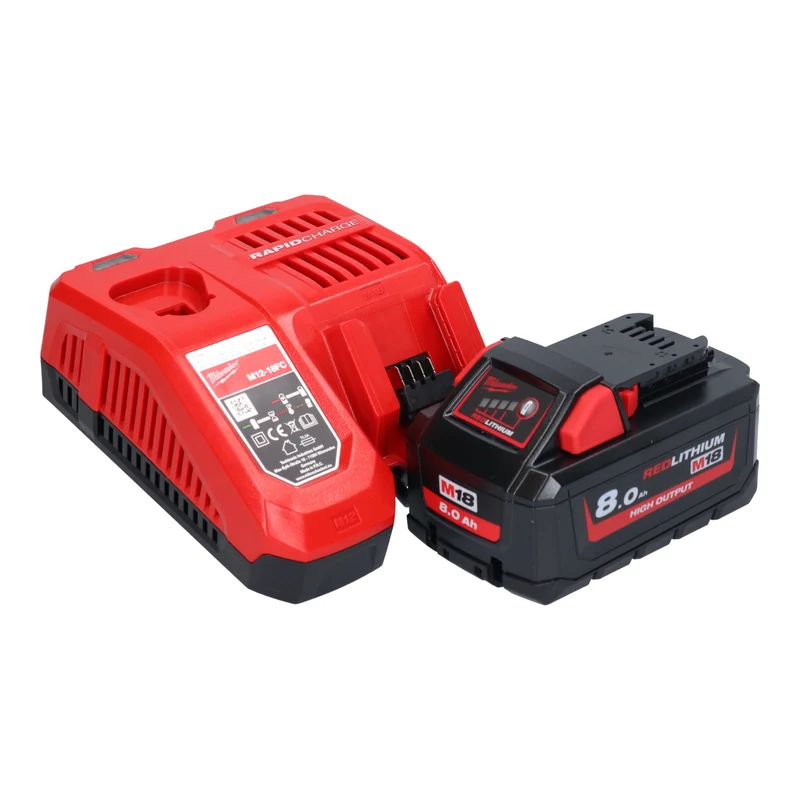 Milwaukee M18 FTHCHS35-801 Akku-Einhand-Kettensäge 35 cm + 1x Akku 8,0 Ah + Ladegerät