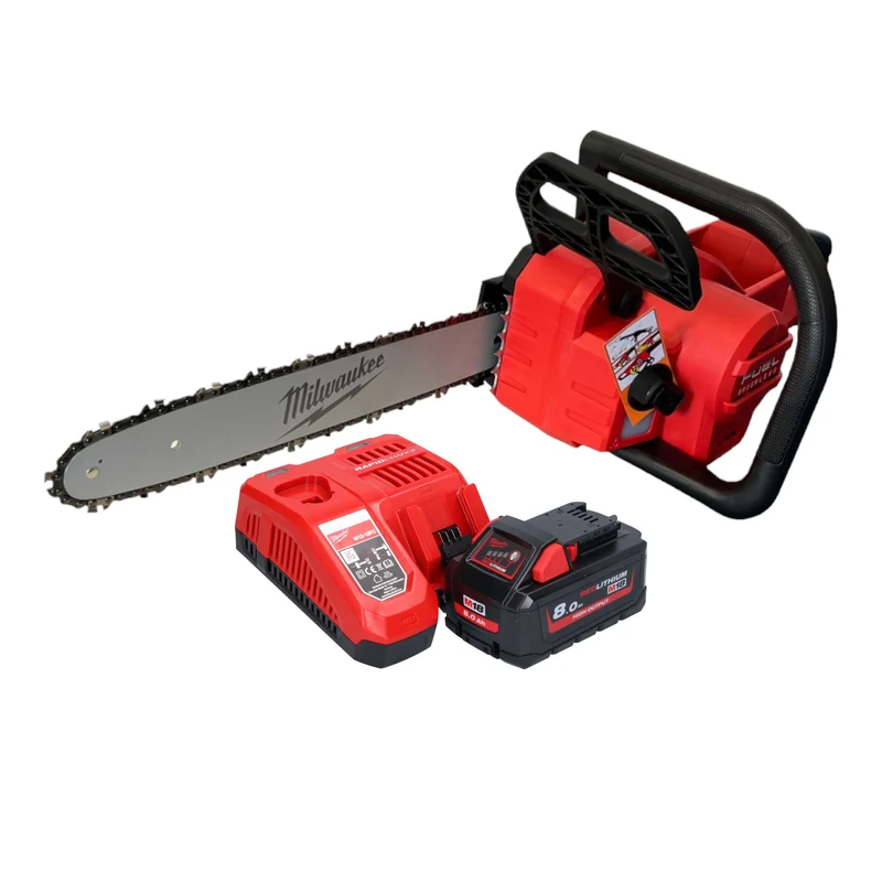 Milwaukee M18 FCHS-801 Akku Kettensäge 18 V 40 cm Brushless + 1x Akku 8,0 Ah + Ladegerät