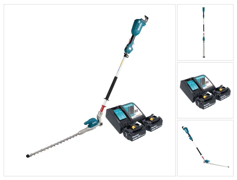Makita DUN 500 WRF2 Akku Heckenschneider 18 V 50 cm Brushless + 2x Akku 3,0 Ah + Ladegerät