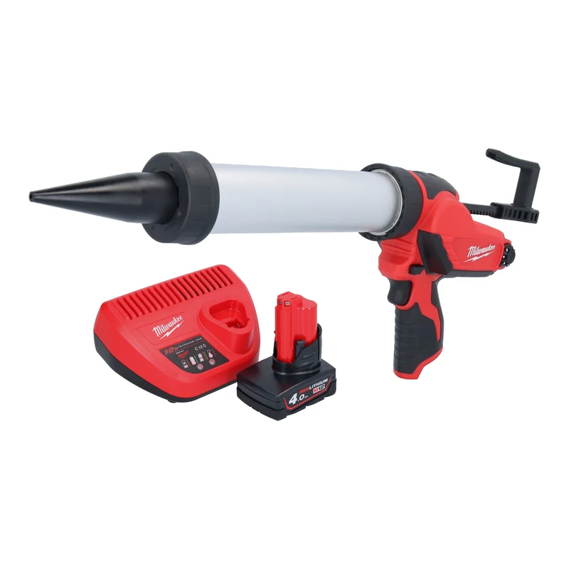 Milwaukee M12 PCG/400A-401 Akku Kartuschenpistole 12 V 400 ml + 1x Akku 4,0 Ah + Ladegerät