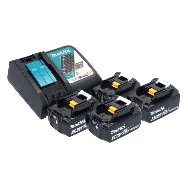 Makita DUR 369 ARF4 Akku Freischneider 36 V ( 2x 18 V ) 43 cm Brushless + 4x Akku 3,0 Ah + Ladegerät