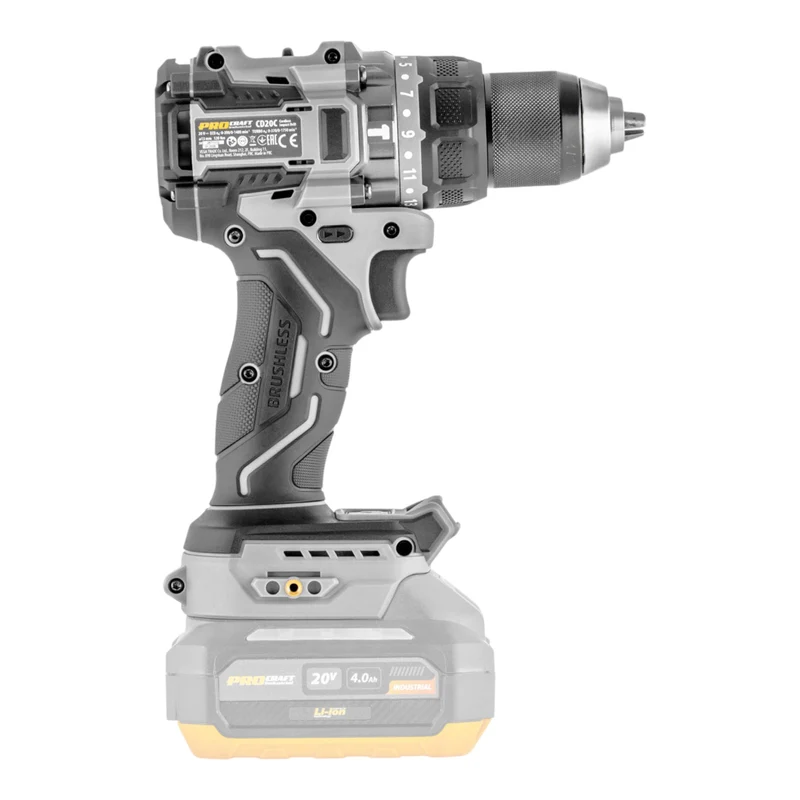 ProCraft Industrial CD20C-BB Akku Schlagbohrschrauber 20 V 120 Nm Brushless Solo - ohne Akku, ohne Ladegerät