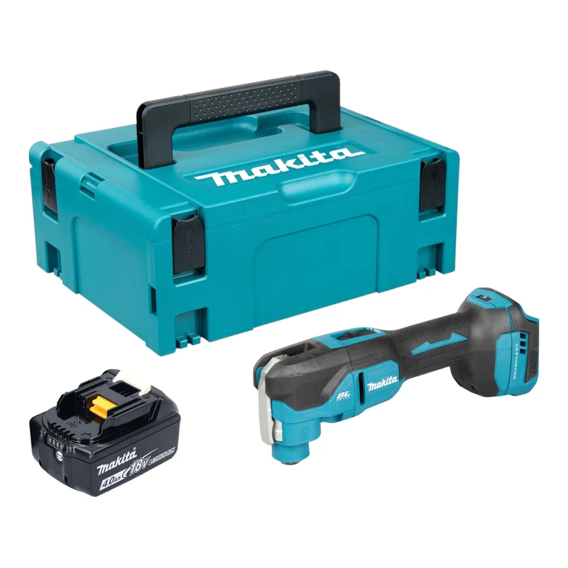Makita DTM 53 M1J Akku Multifunktionswerkzeug 18 V OIS / Starlock Brushless + 1x Akku 4,0 Ah + Makpac - ohne Ladegerät