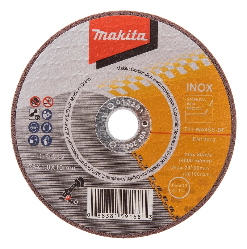 Makita Trennscheibe INOX 76x1,0x10mm 5Stk.D-74815-5