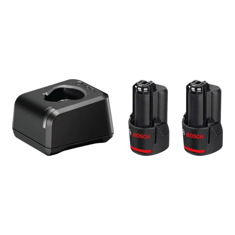 Bosch GSR 12V-32 Professional Akku Bohrschrauber 12 V 32 Nm Brushless ( 06019N7004 ) + 2x Akku 2,0 Ah + Ladegerät + 36 tlg. Zubehör + Tasche