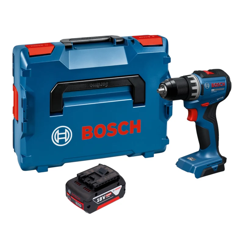 Bosch GSR 18V-52 Professional Akku Bohrschrauber 18 V 70 Nm Brushless + 1x Akku 5,0 Ah + L-Boxx - ohne Ladegerät