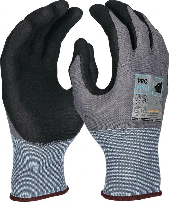 PRO FIT Handschuhe EXTRA Größe 9 grau / schwarz 12 Paar ( 4000391433 )