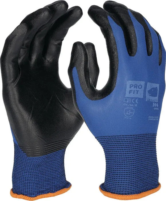 PRO FIT Handschuhe SPIKE Größe 9 blau / schwarz 12 Paar ( 4000391429 )