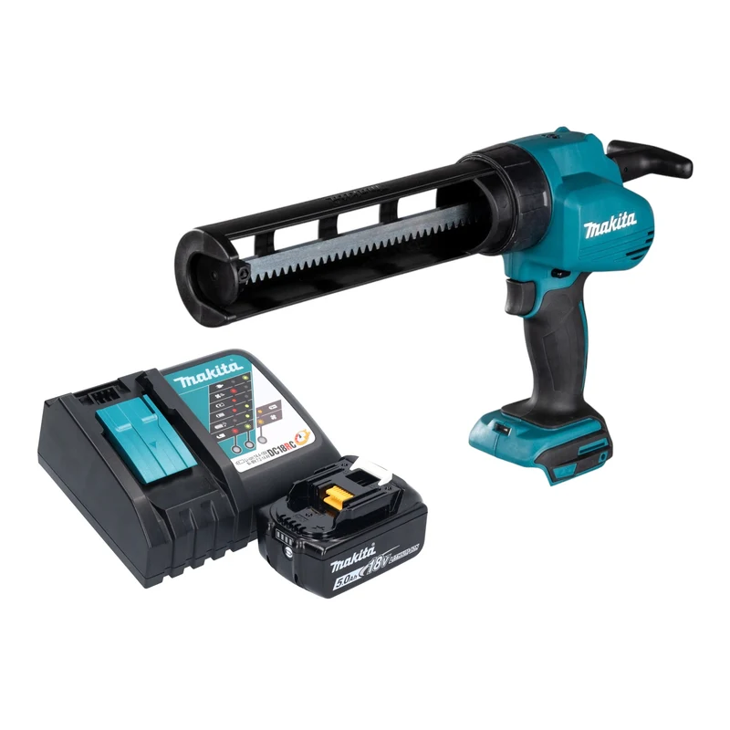 Makita DCG 180 RT1 Akku Kartuschenpistole 18 V + 1x Akku 5,0 Ah + Ladegerät