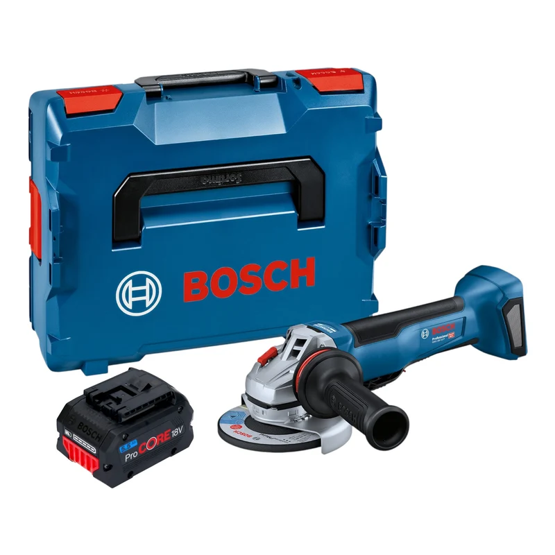 Bosch GWS 18V-10 P Professional Akku Winkelschleifer 18 V 125 mm Brushless + 1x ProCORE Akku 5,5 Ah + L-Boxx - ohne Ladegerät