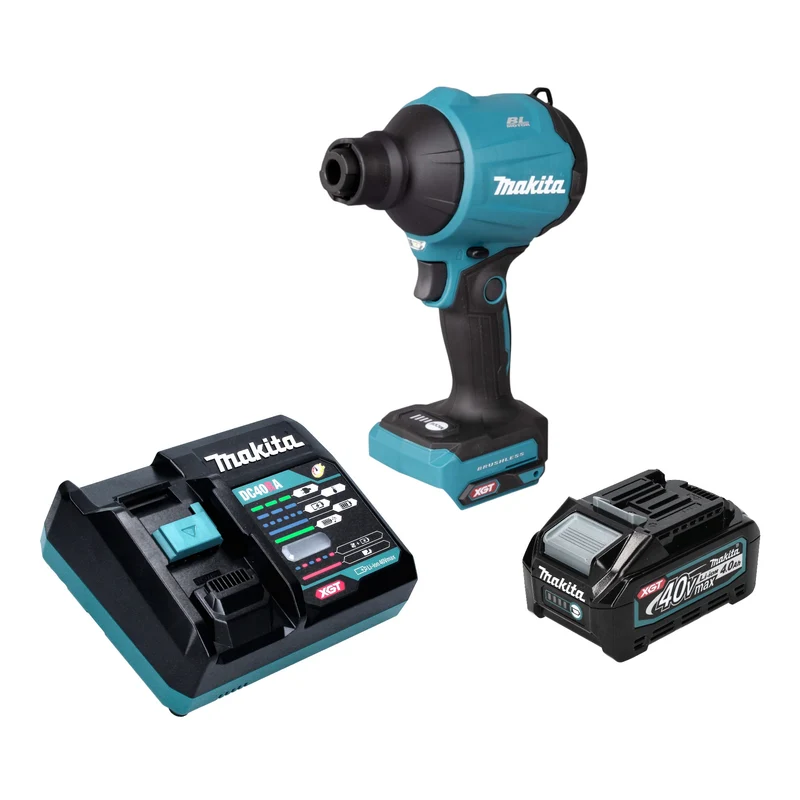Makita AS 001 GM101 Akku Gebläse 40 V max. Brushless + 1x Akku 4,0 Ah + Ladegerät