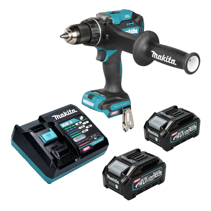 Makita DF 003 GM201 Akku Bohrschrauber 40 V max. 180 Nm Brushless + 2x Akku 4,0 Ah + Ladegerät