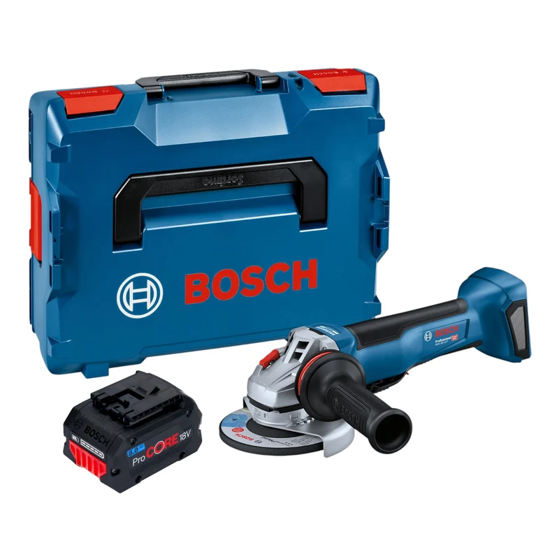 Bosch GWS 18V-10 P Professional Akku Winkelschleifer 18 V 125 mm Brushless + 1x ProCORE Akku 8,0 Ah + L-Boxx - ohne Ladegerät