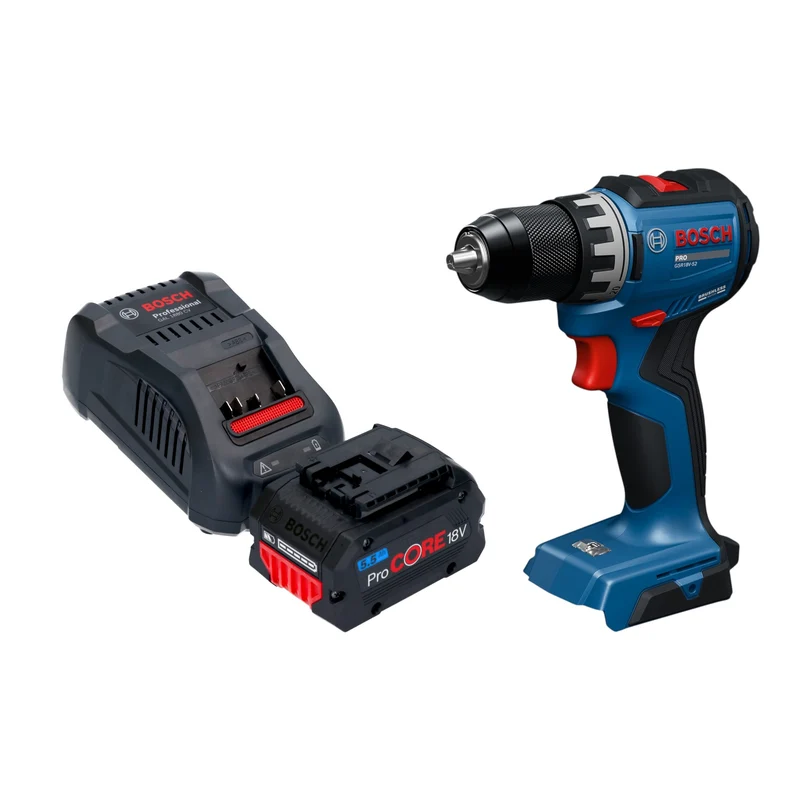 Bosch GSR 18V-52 Professional Akku Bohrschrauber 18 V 70 Nm Brushless + 1x ProCORE Akku 5,5 Ah + Ladegerät