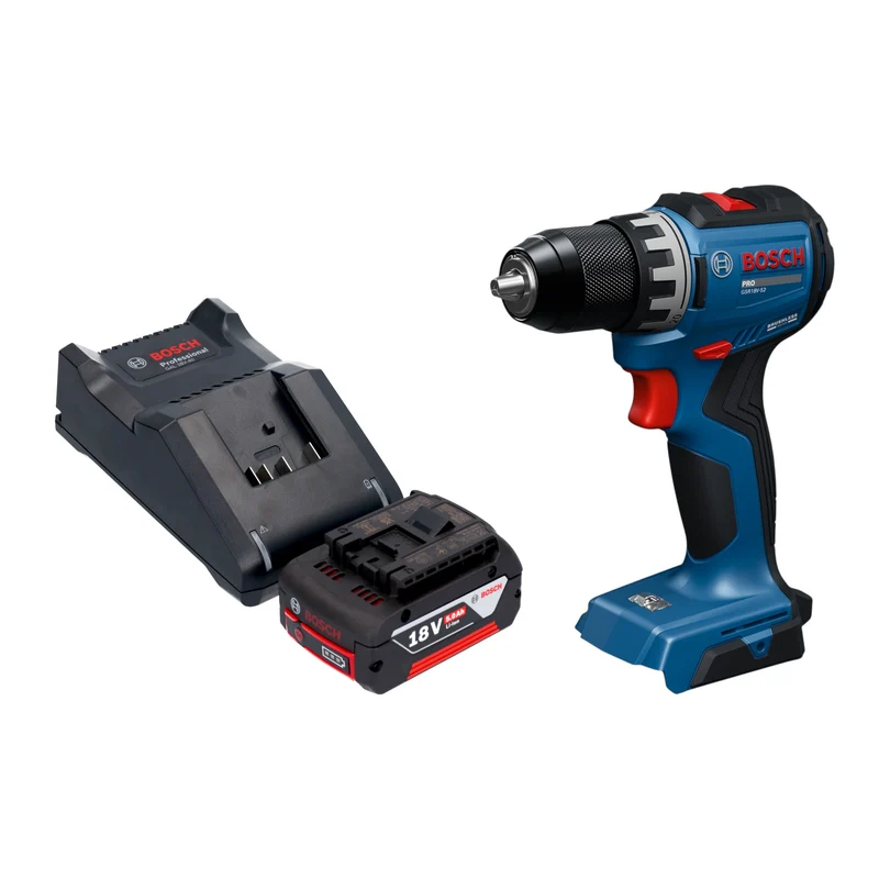 Bosch GSR 18V-52 Professional Akku Bohrschrauber 18 V 70 Nm Brushless + 1x Akku 5,0 Ah + Ladegerät