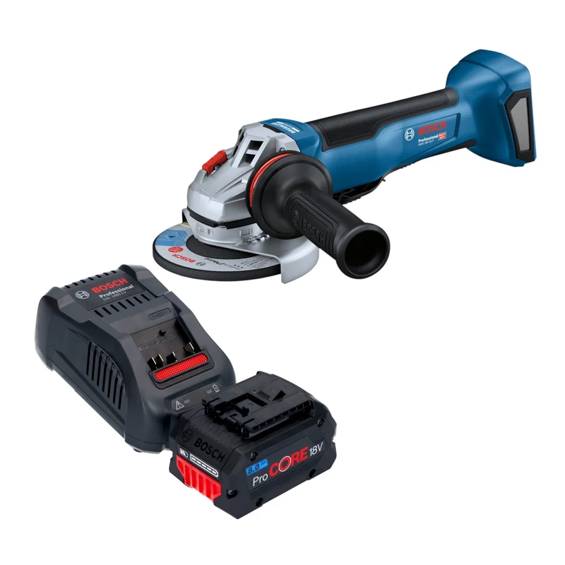 Bosch GWS 18V-10 P Professional Akku Winkelschleifer 18 V 125 mm Brushless + 1x ProCORE Akku 8,0 Ah + Ladegerät