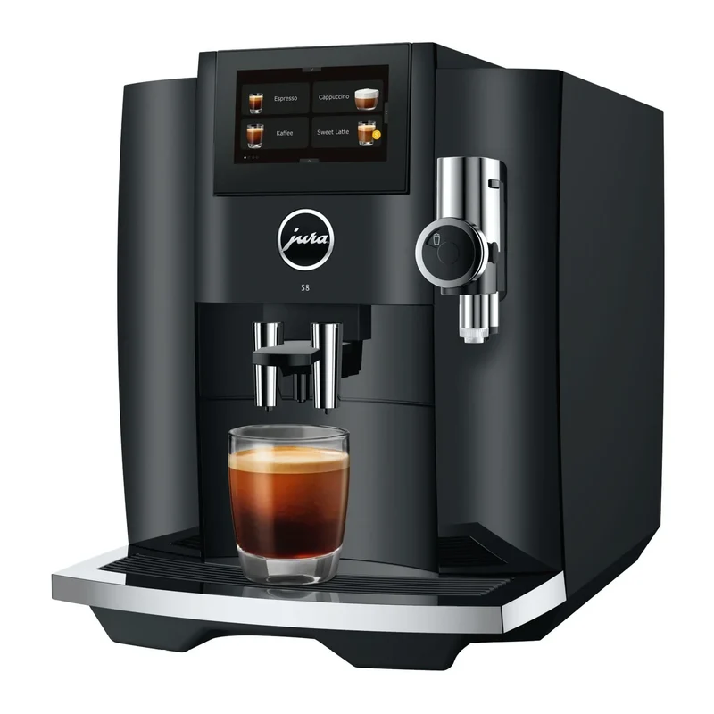 JURA S8 (EB) Kaffeevollautomat – One-Touch, 15 Spezialitäten, TFT-Display