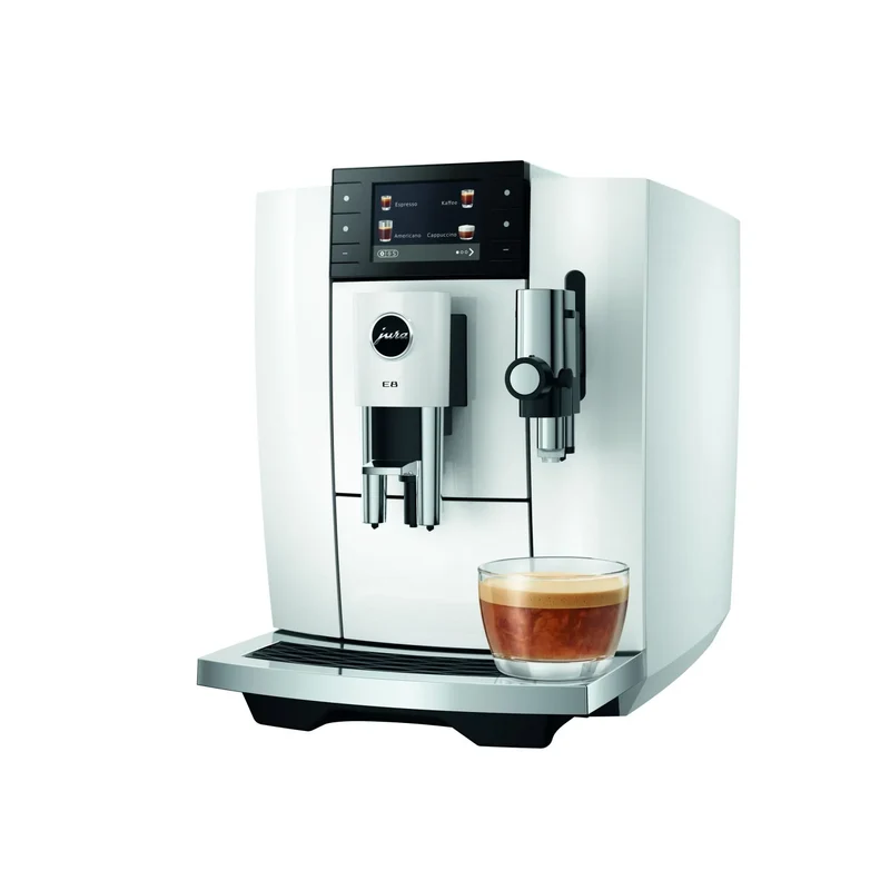 JURA E8 (ED) Kaffeevollautomat – 27 Spezialitäten, 3,5" Touchscreen, P.E.P.® | Inkl. 7 Jahre Garantie