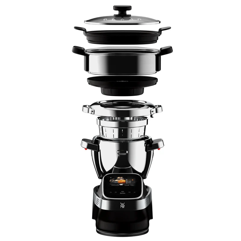 WMF Avantgarde Küchenmaschine mit Kochfunktion – 1550 W, 3 L Edelstahl
