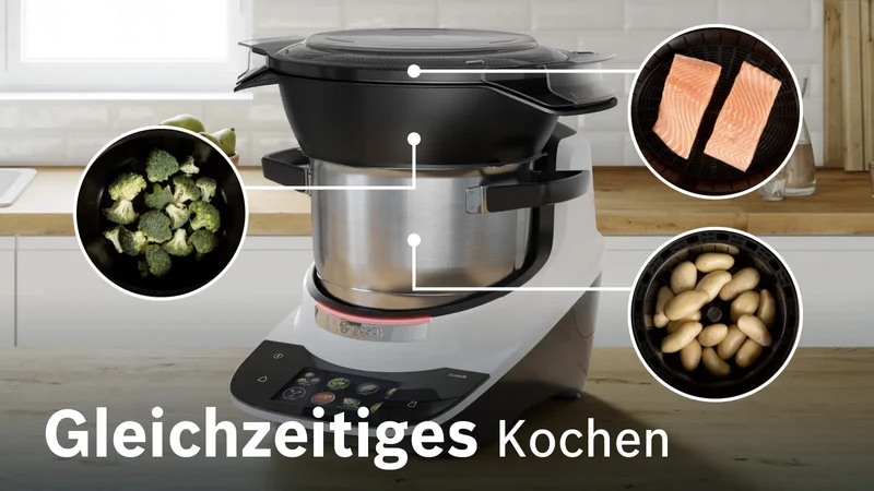 Bosch Cookit Premium Set Weiß – Der Stiftung-Warentest-Testsieger 2026 · Made in Europe