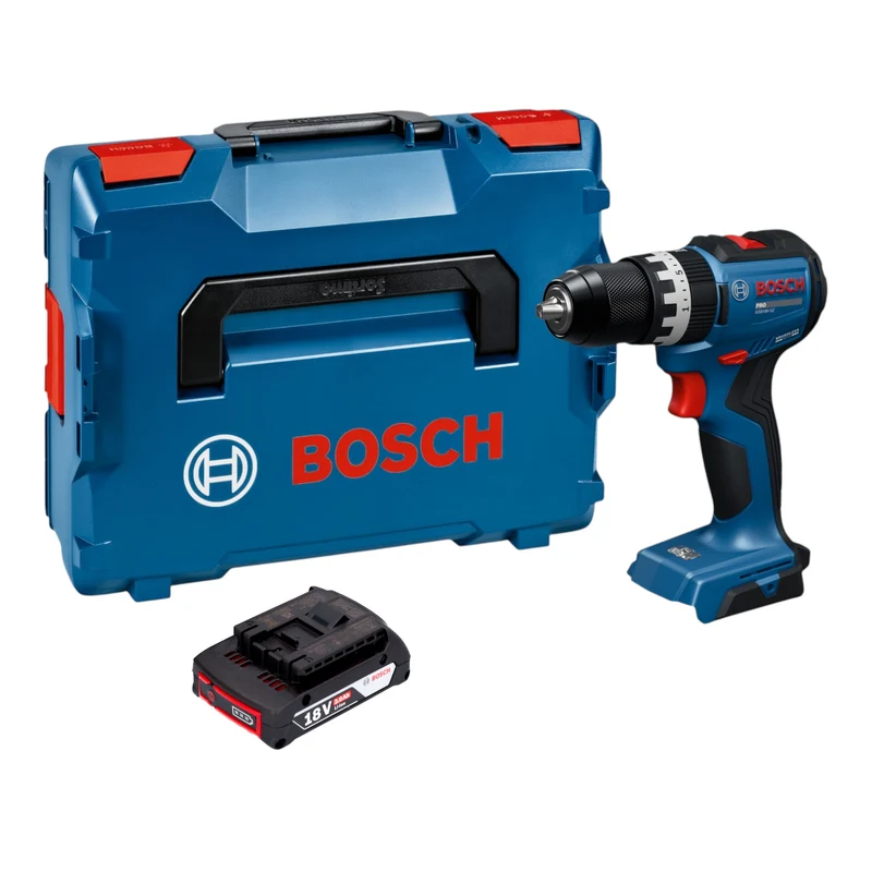 Bosch GSB 18V-52 Professional Akku Schlagbohrschrauber 18 V 70 Nm Brushless + 1x Akku 2,0 Ah + L-Boxx - ohne Ladegerät