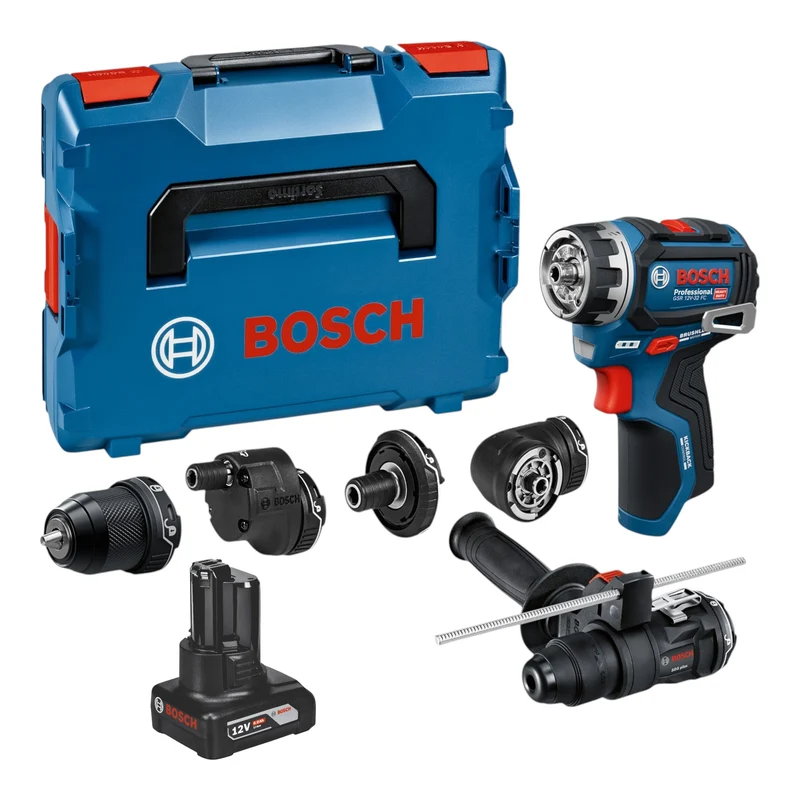 Bosch GSR 12V-32 FC Akku Bohrschrauber 12 V 31 Nm Brushless + 1x Akku 6,0 Ah + L-Boxx - ohne Ladegerät