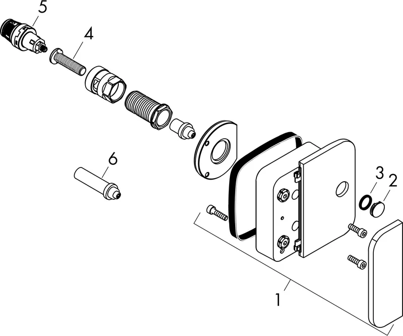 AXOR ONE Abstellventil DN 15 Unterputz