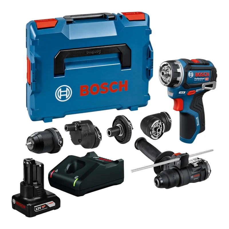 Bosch GSR 12V-32 FC Akku Bohrschrauber 12 V 31 Nm Brushless + 1x Akku 6,0 Ah + Ladegerät + L-Boxx