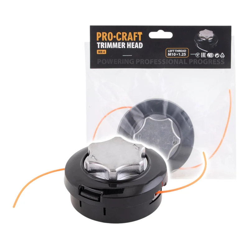 Procraft MR-4 Fadenkopf mit Aluminium Basis 2,4 mm x 2,5 m M10 x 1,25