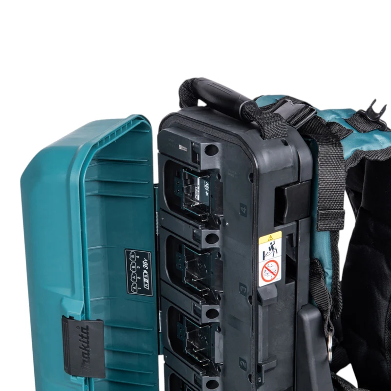 Makita PDC 01 Akku Rucksack 36 V ( 2x 18 V ) + Akku Adapter 18V + 4x Akku 5,0 Ah + Ladegerät