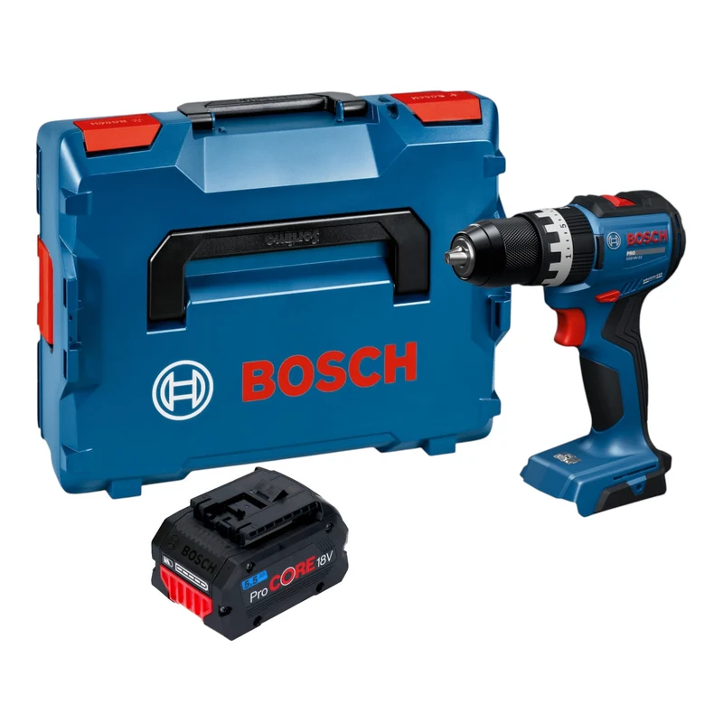Bosch GSB 18V-52 Professional Akku Schlagbohrschrauber 18 V 70 Nm Brushless + 1x ProCORE Akku 5,5 Ah + L-Boxx - ohne Ladegerät