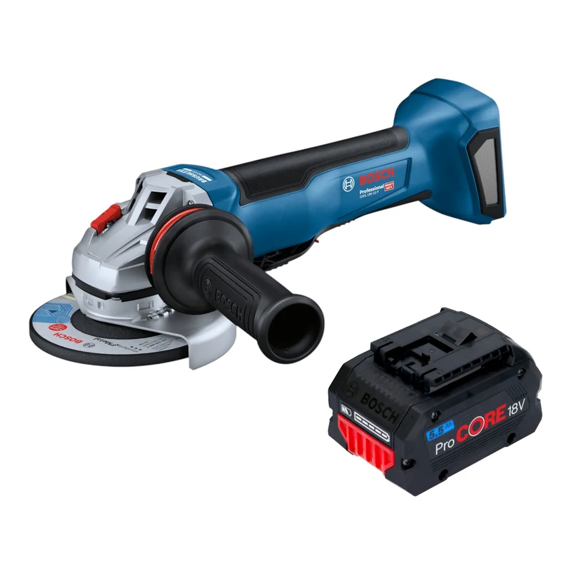 Bosch GWS 18V-10 P Professional Akku Winkelschleifer 18 V 125 mm Brushless + 1x ProCORE Akku 5,5 Ah - ohne Ladegerät