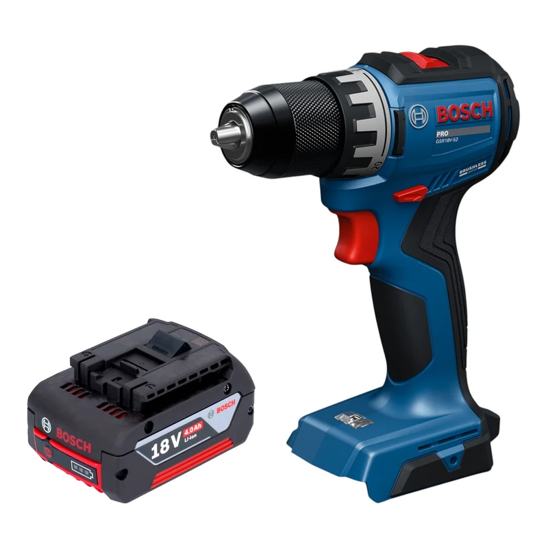 Bosch GSR 18V-52 Professional Akku Bohrschrauber 18 V 70 Nm Brushless + 1x Akku 4,0 Ah - ohne Ladegerät