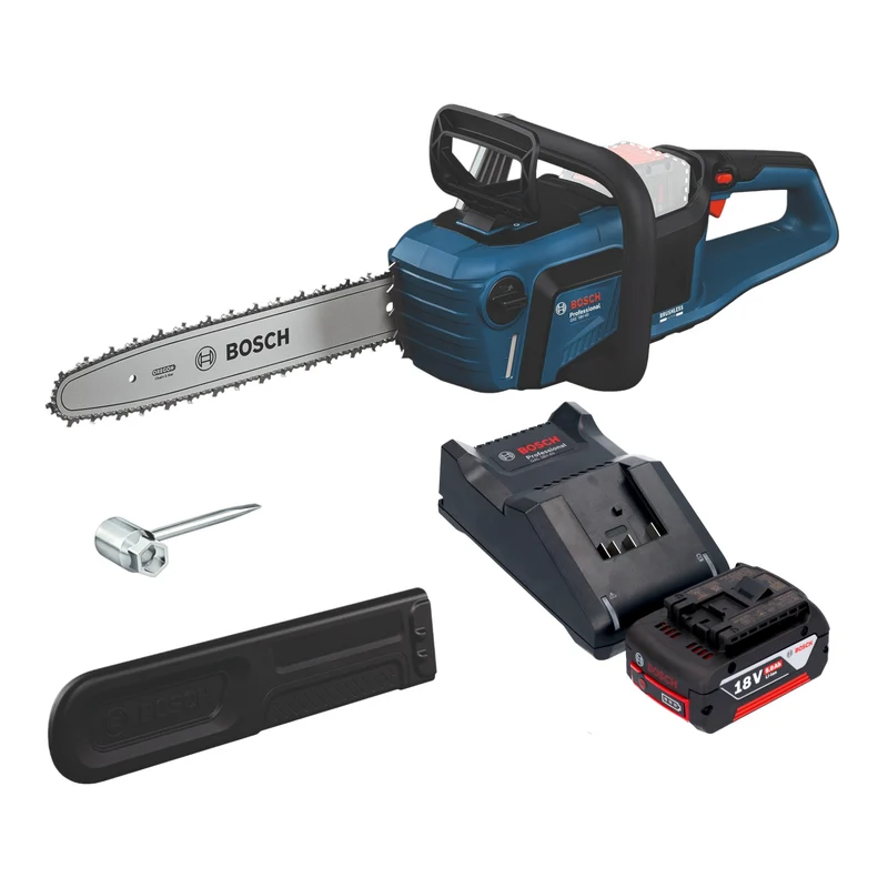 Bosch GKE 18V-40 Professional Akku Kettensäge 18 V 40 cm Brushless + 1x Akku 5,0 Ah + Ladegerät