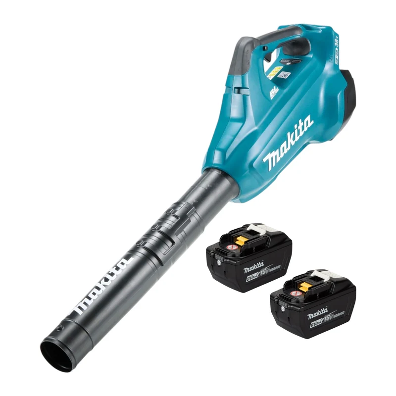 Makita DUB 362 Z Akku Laubbläser Gebläse 18 V ( 2x 18 V ) + 2x Akku 9,0 Ah - ohne Ladegerät