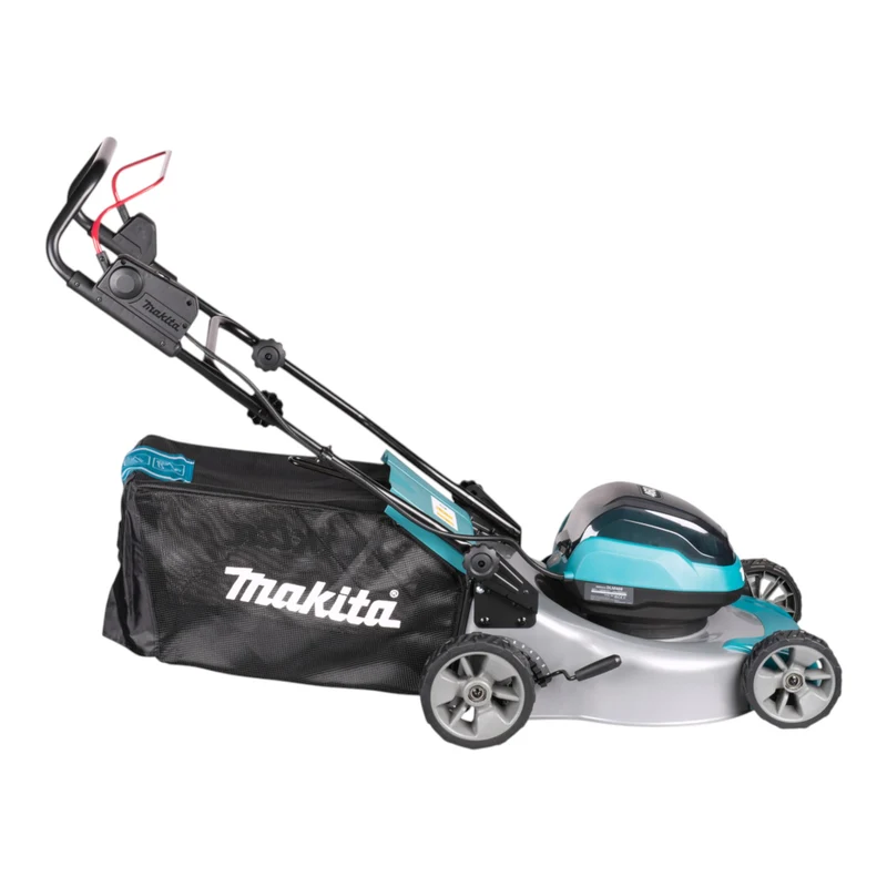 Makita DLM 466 Z Akku Rasenmäher 36 V ( 2x 18 V ) 46 cm Brushless + 2x Akku 9,0 Ah + Ladegerät