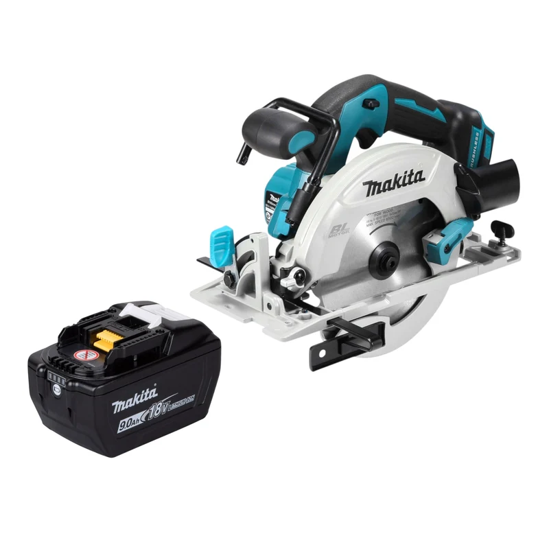 Makita DHS 680 Z Akku Handkreissäge 18 V 165 mm Brushless + 1x Akku 9,0 Ah - ohne Ladegerät