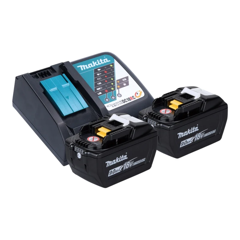 Makita DHS 680 Z Akku Handkreissäge 18 V 165 mm Brushless + 2x Akku 9,0 Ah + Ladegerät + Makpac
