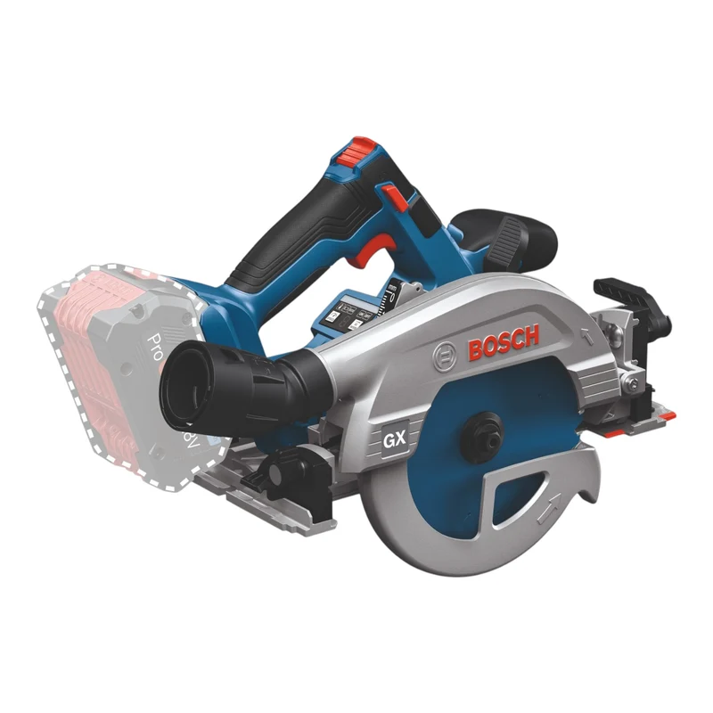 Bosch GKS 18V-57-2 GX Professional Akku Kreissäge 18 V 165 mm Brushless + 2x Akku 5,0 Ah + Ladegerät + L-Boxx