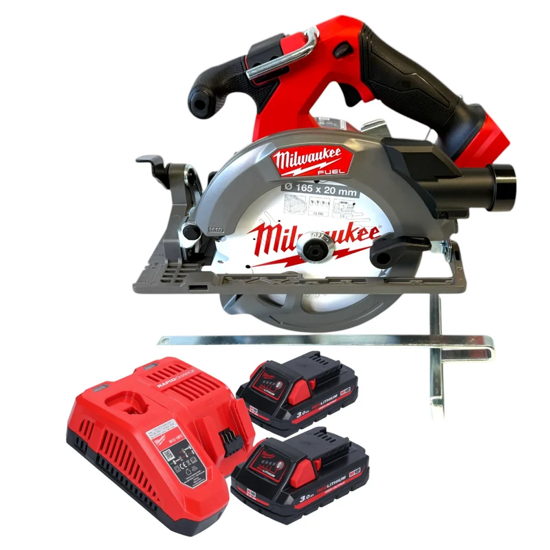 Milwaukee M18 FCS552-302 Akku Handkreissäge 18 V 165 mm Brushless + 2x Akku 3,0 Ah + Ladegerät