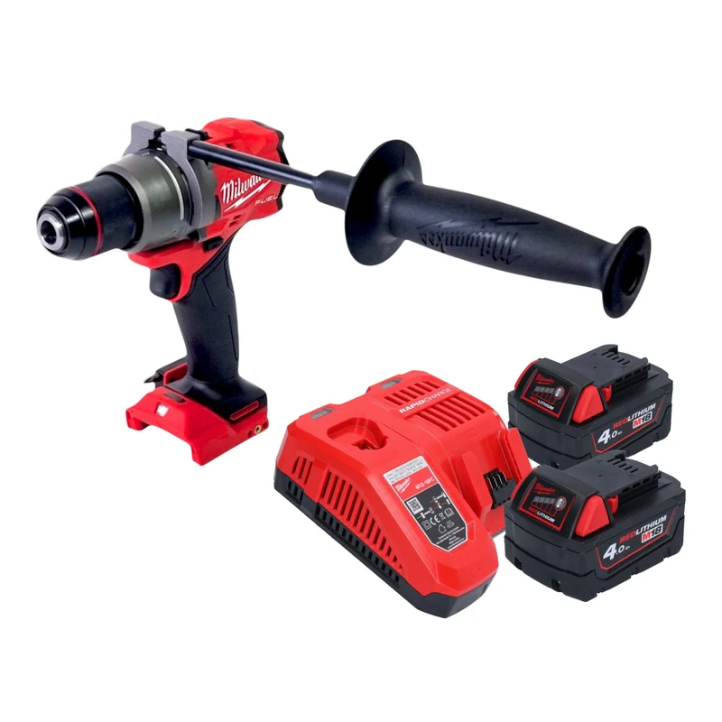 Milwaukee M18 FDD3-402 Akku Bohrschrauber 18 V 158 Nm Brushless + 2x Akku 4,0 Ah + Ladegerät
