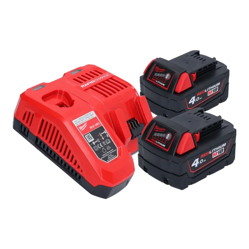 Milwaukee M18 FDD3-402 Akku Bohrschrauber 18 V 158 Nm Brushless + 2x Akku 4,0 Ah + Ladegerät