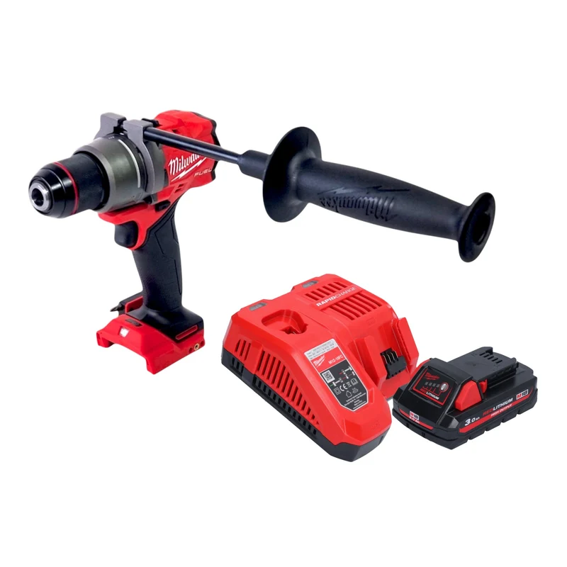 Milwaukee M18 FDD3-301 Akku Bohrschrauber 18 V 158 Nm Brushless + 1x Akku 3,0 Ah + Ladegerät