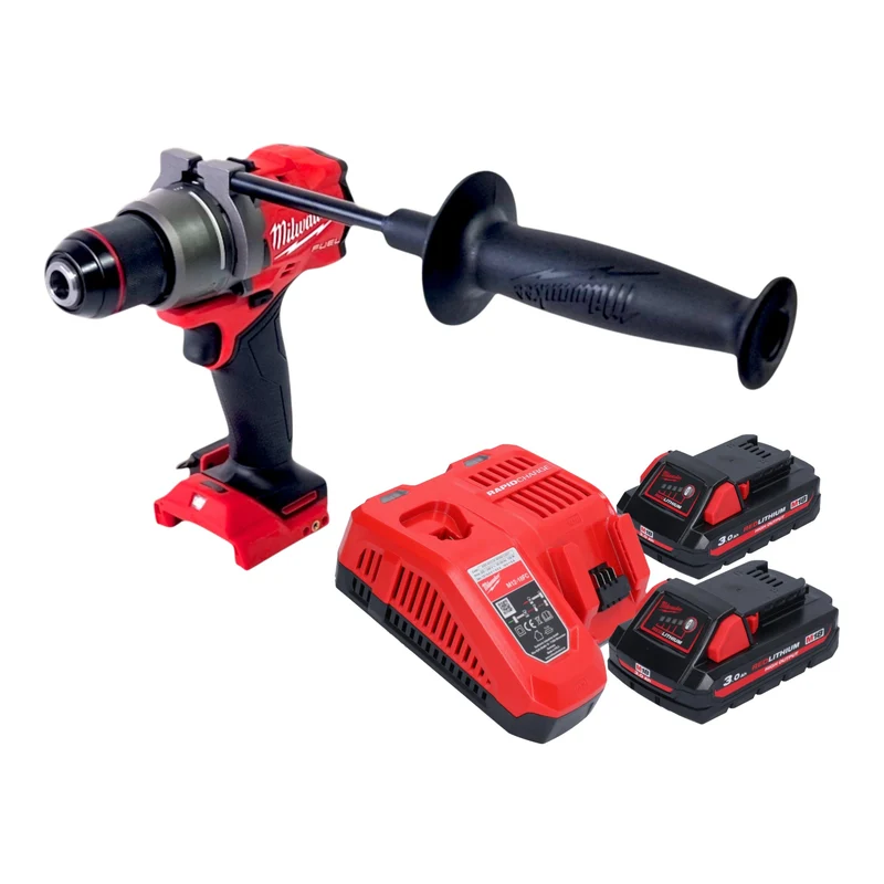 Milwaukee M18 FDD3-302 Akku Bohrschrauber 18 V 158 Nm Brushless + 2x Akku 3,0 Ah + Ladegerät